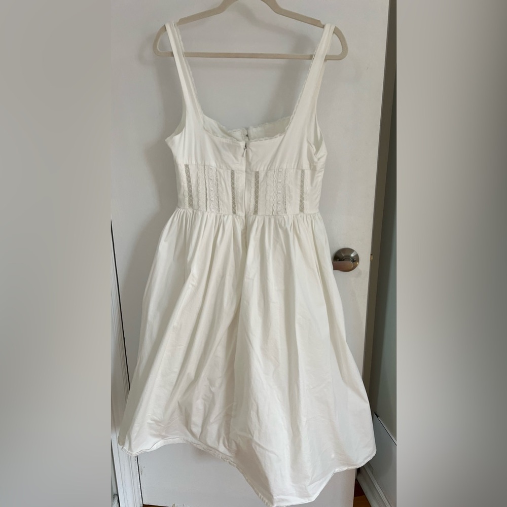 House of CB White Cotton Corset Midi Dress - Picture 7 of 8